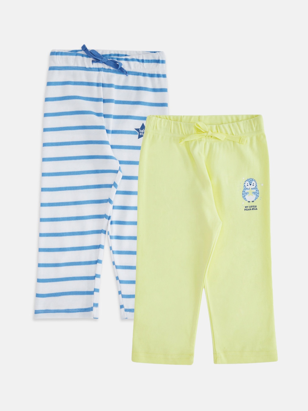 

Pantaloons Baby Pack Of 2 Boys Regular Fit Cotton Trousers, Yellow