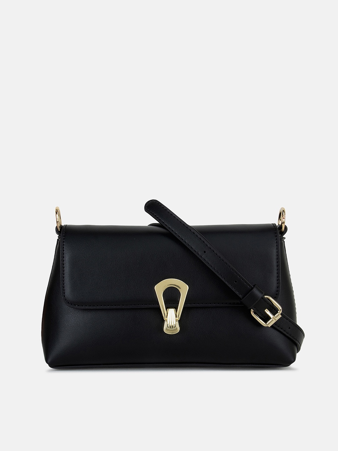 

Kazo PU Structured Sling Bag, Black