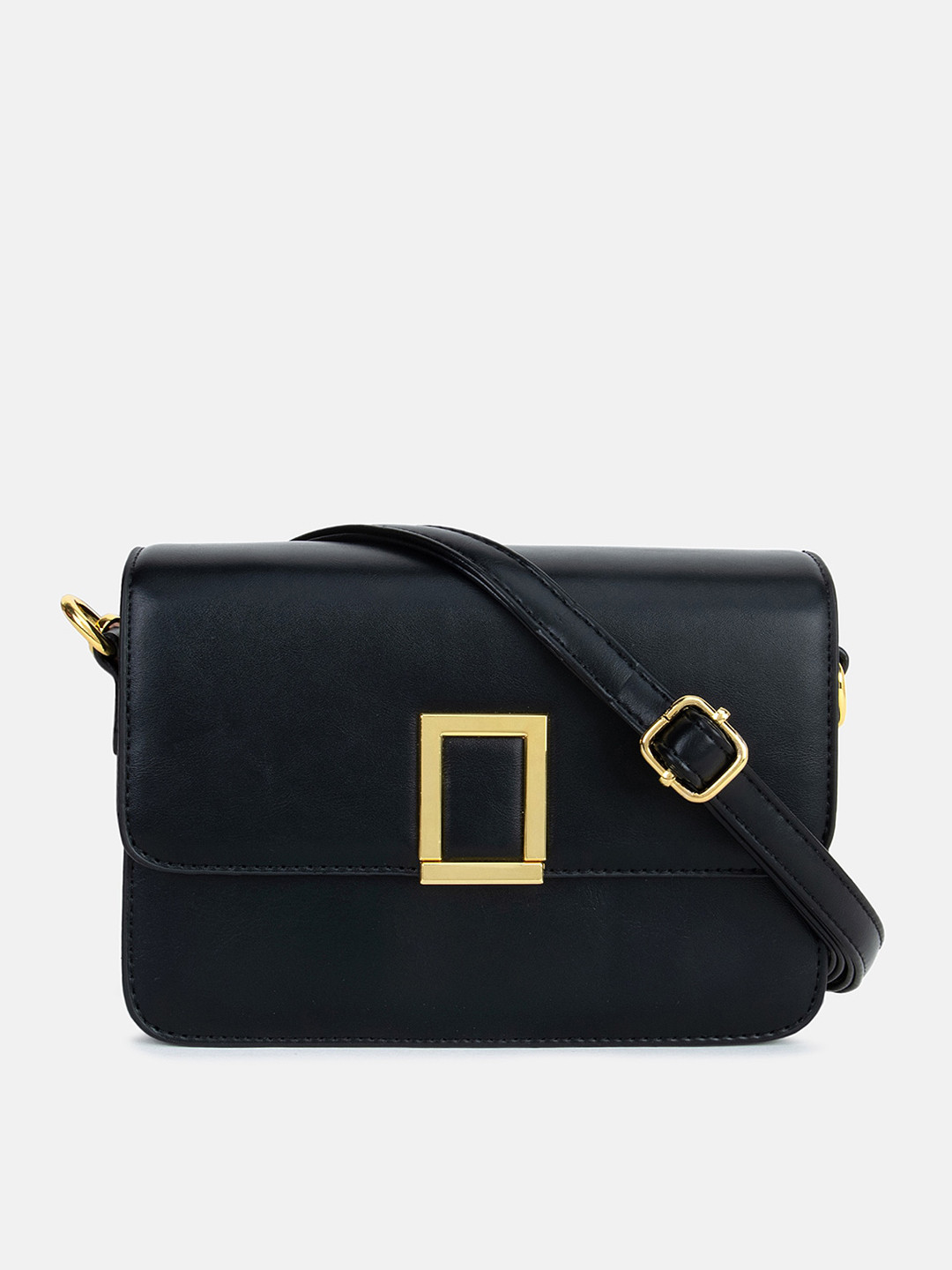 

Kazo PU Structured Sling Bag, Black