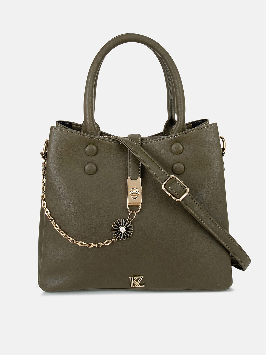 

Kazo Textured PU Structured Handheld Bag, Olive