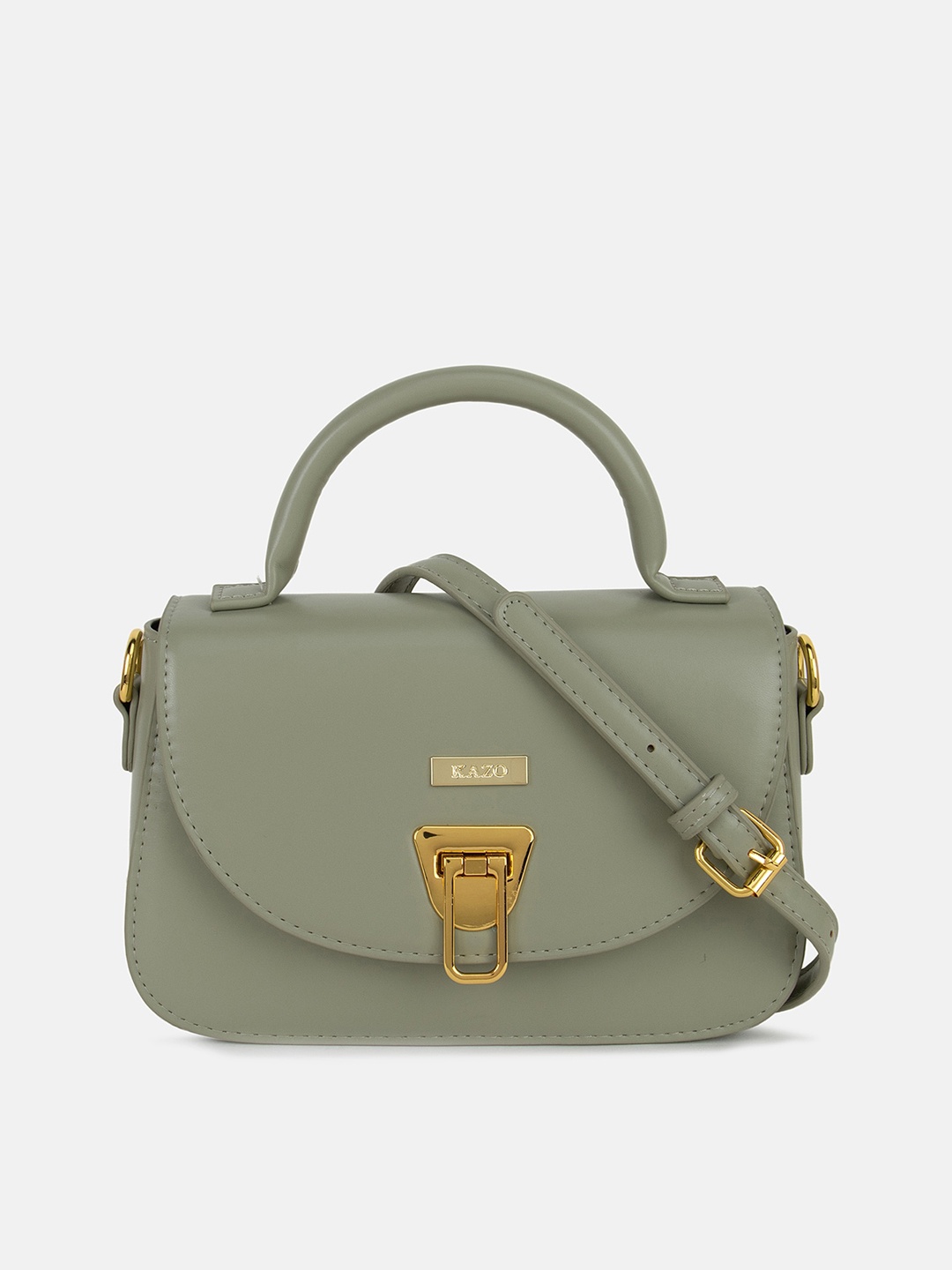 

Kazo PU Structured Satchel, Green