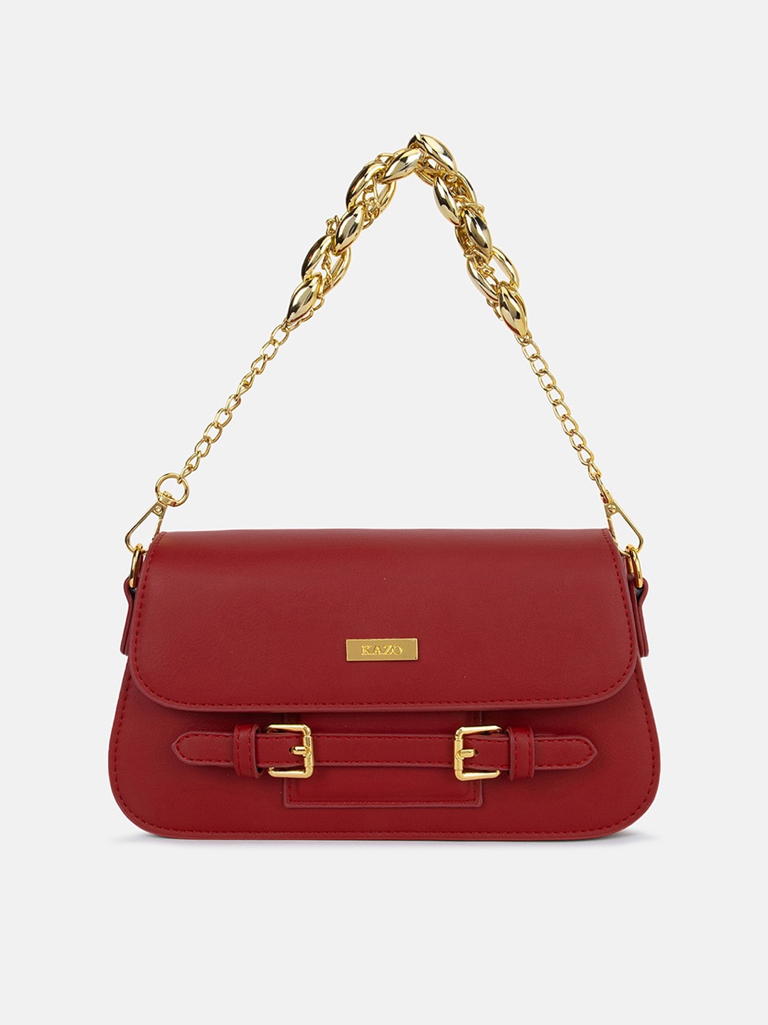 

Kazo PU Structured Sling Bag, Red