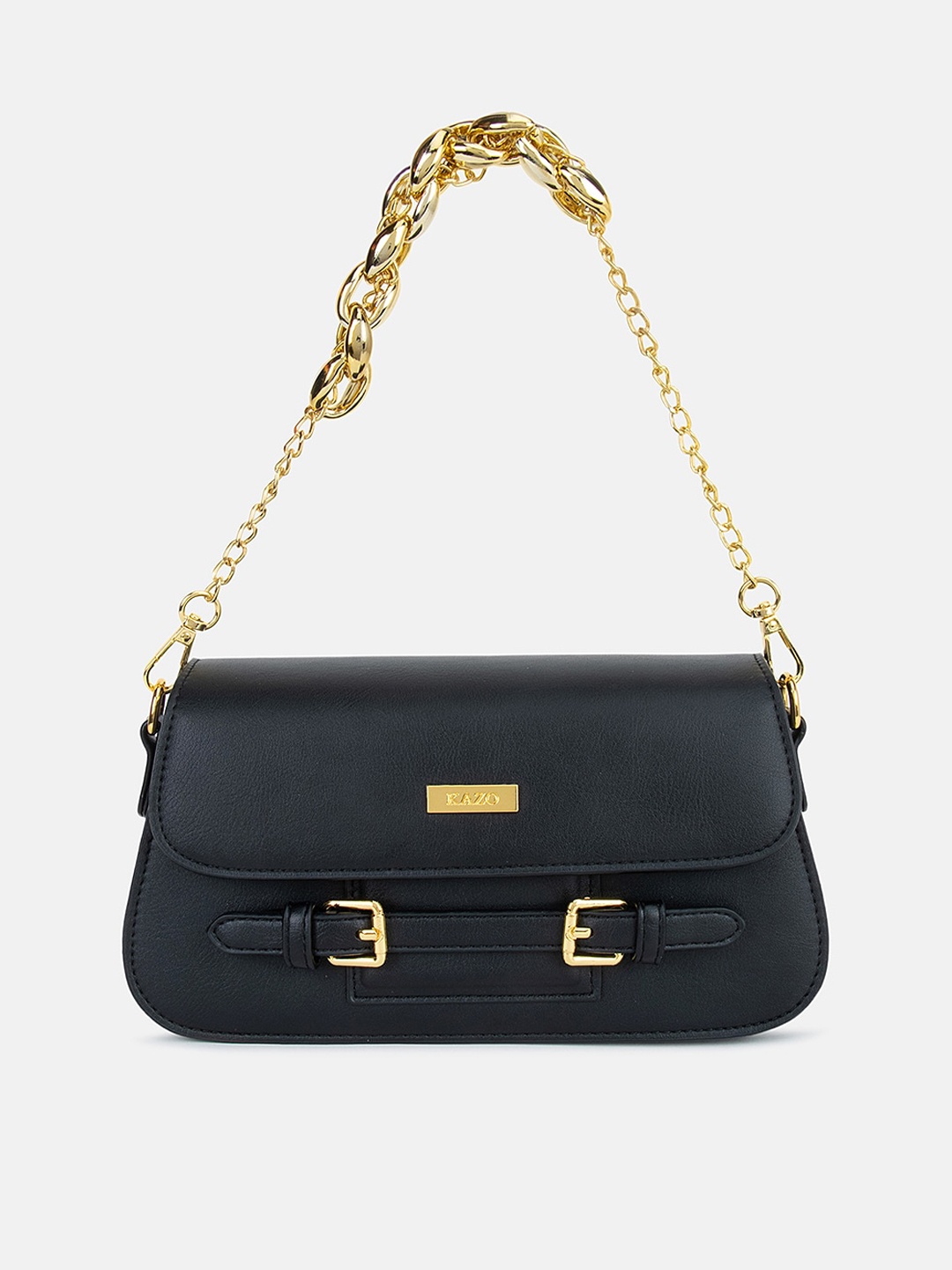 

Kazo PU Structured Sling Bag, Black