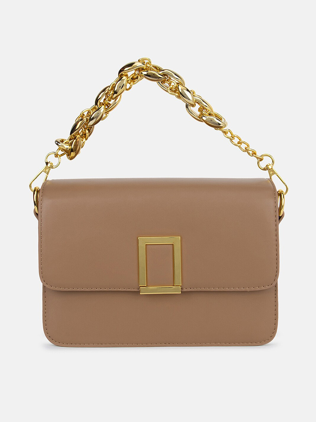 

Kazo Beige Structured Small Sling Bag
