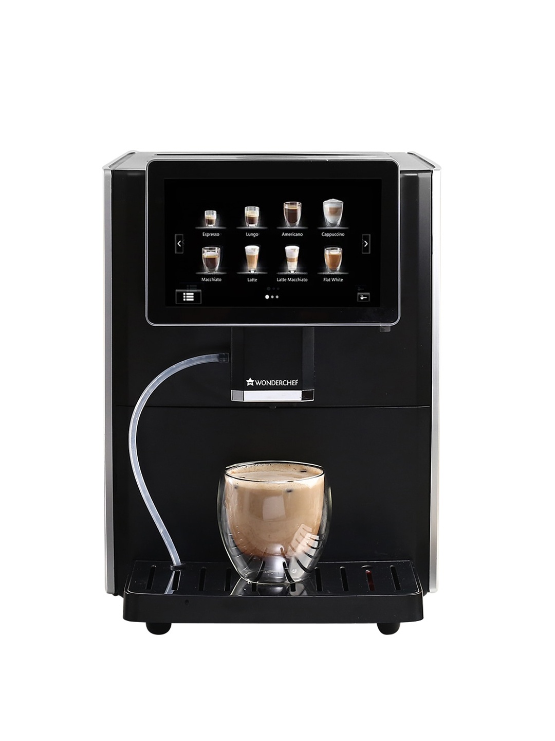 

Wonderchef Black Stainless Steel Regalia Fully Automatic Coffee Machine 1.8 Ltrs