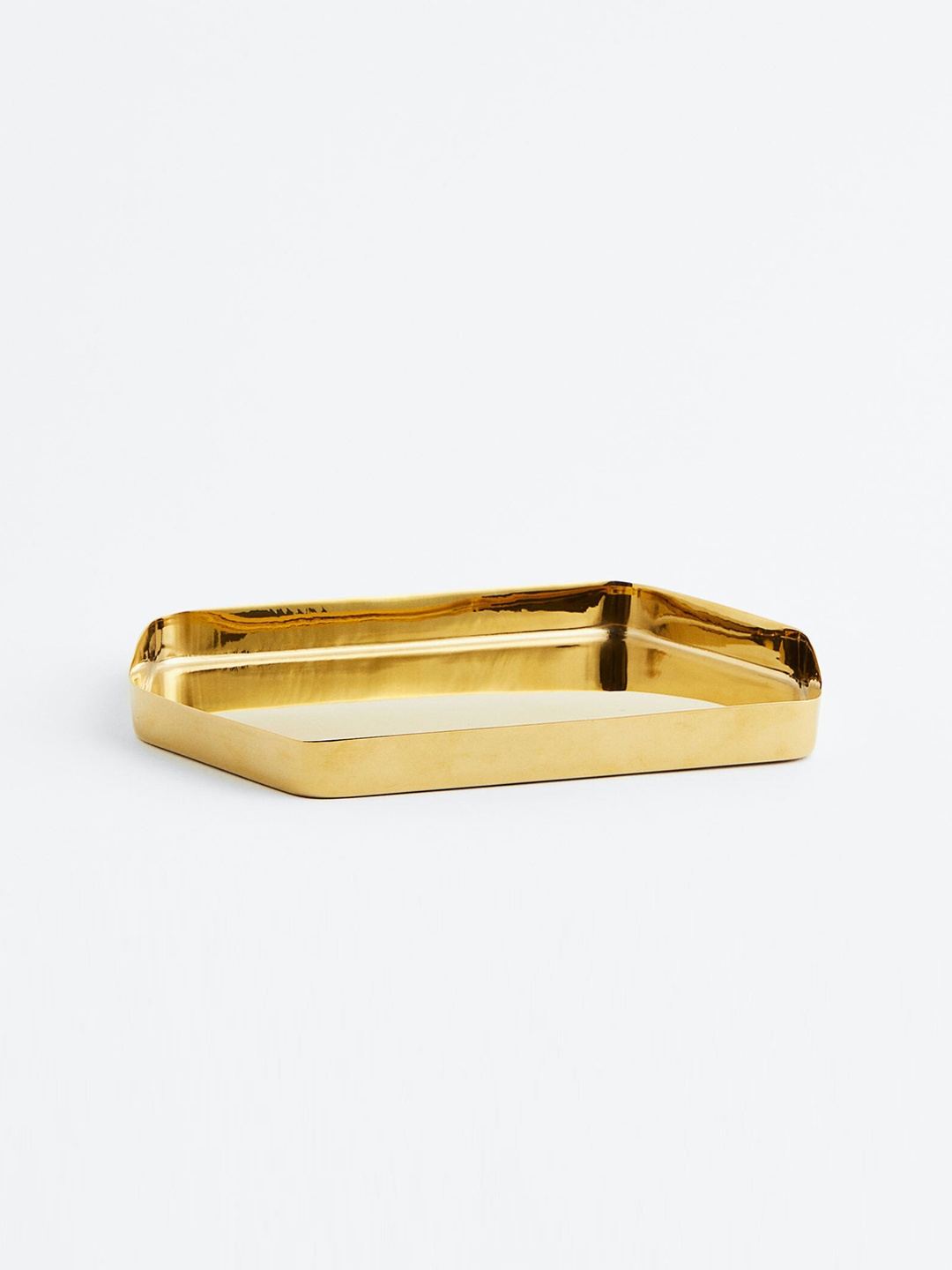 

H&M Gold-Toned Hexagonal Metal Tray