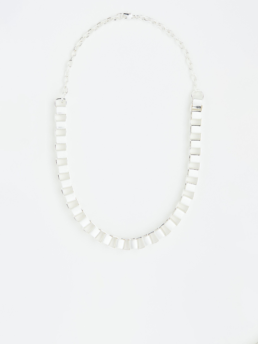 

H&M Men Box Chain Necklace, Silver