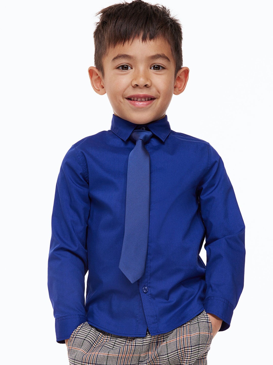 

H&M Boys Shirt And Tie/Bow Tie, Blue