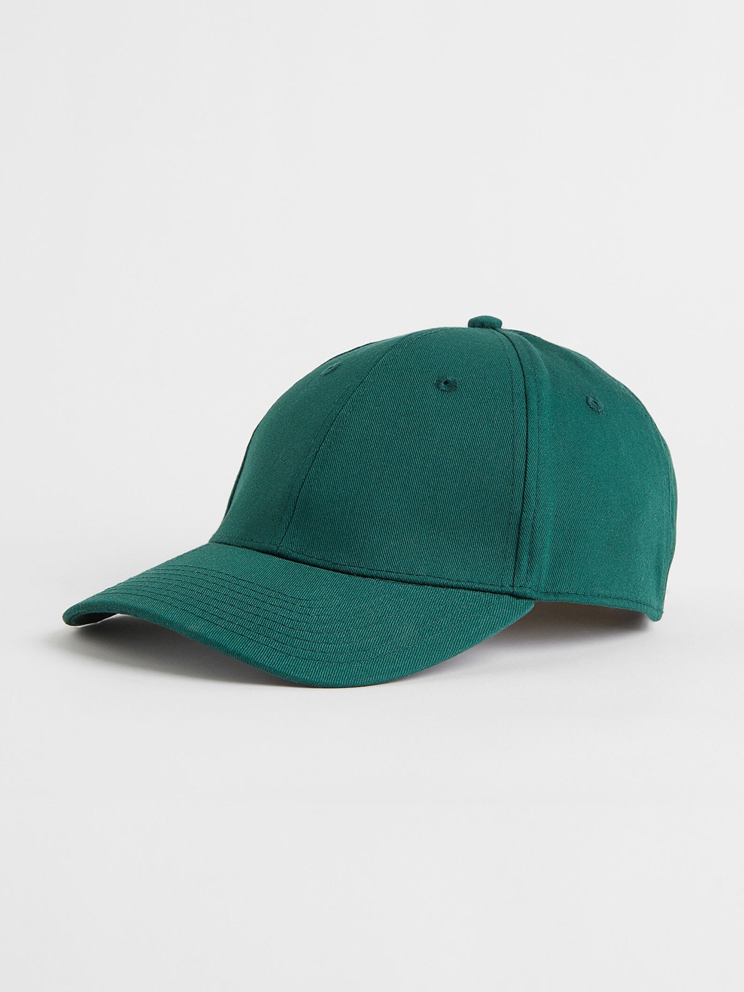 

H&M Men Cotton Twill Cap, Green