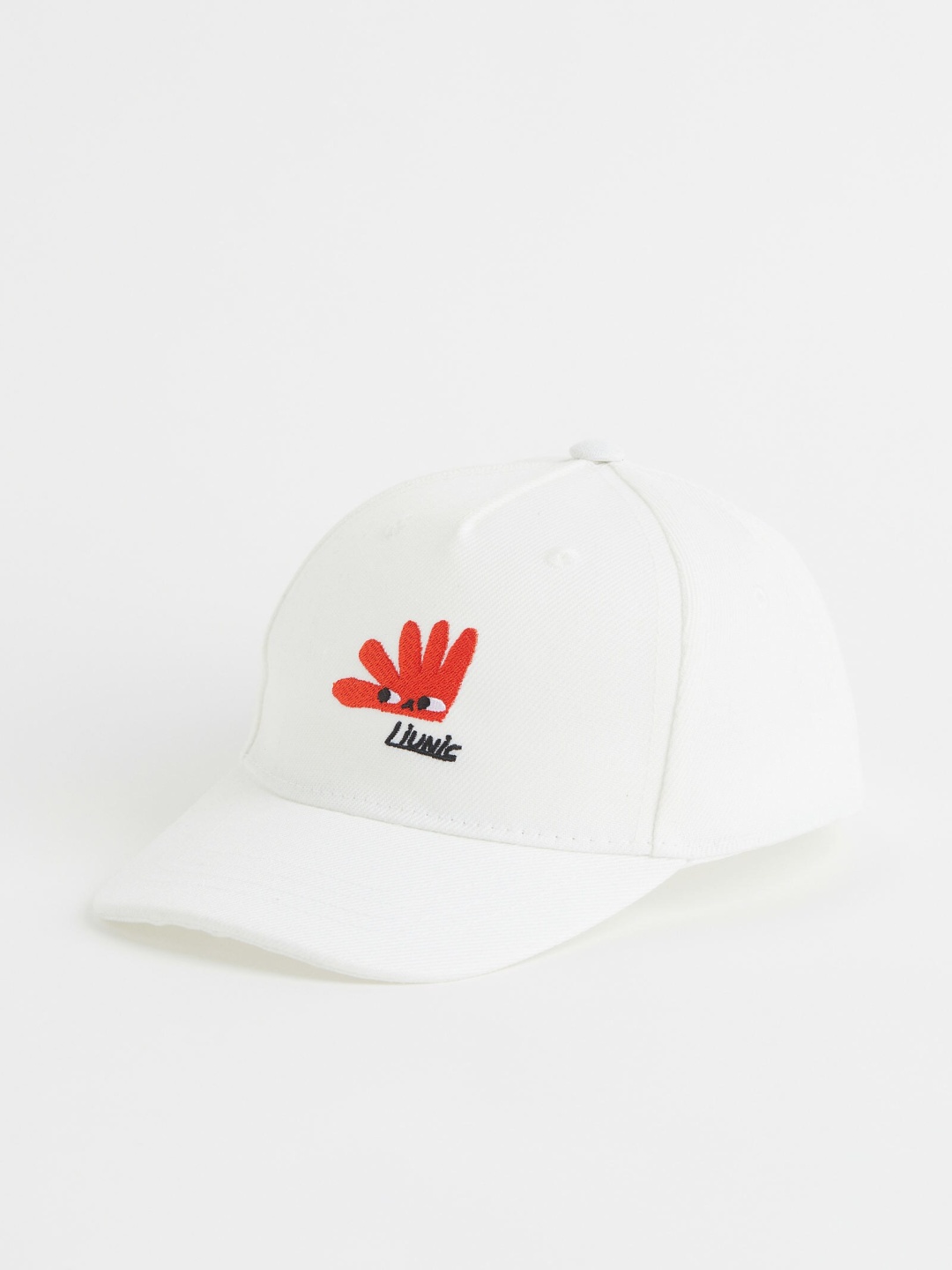 

H&M Girls Embroidered-Motif Cap, White