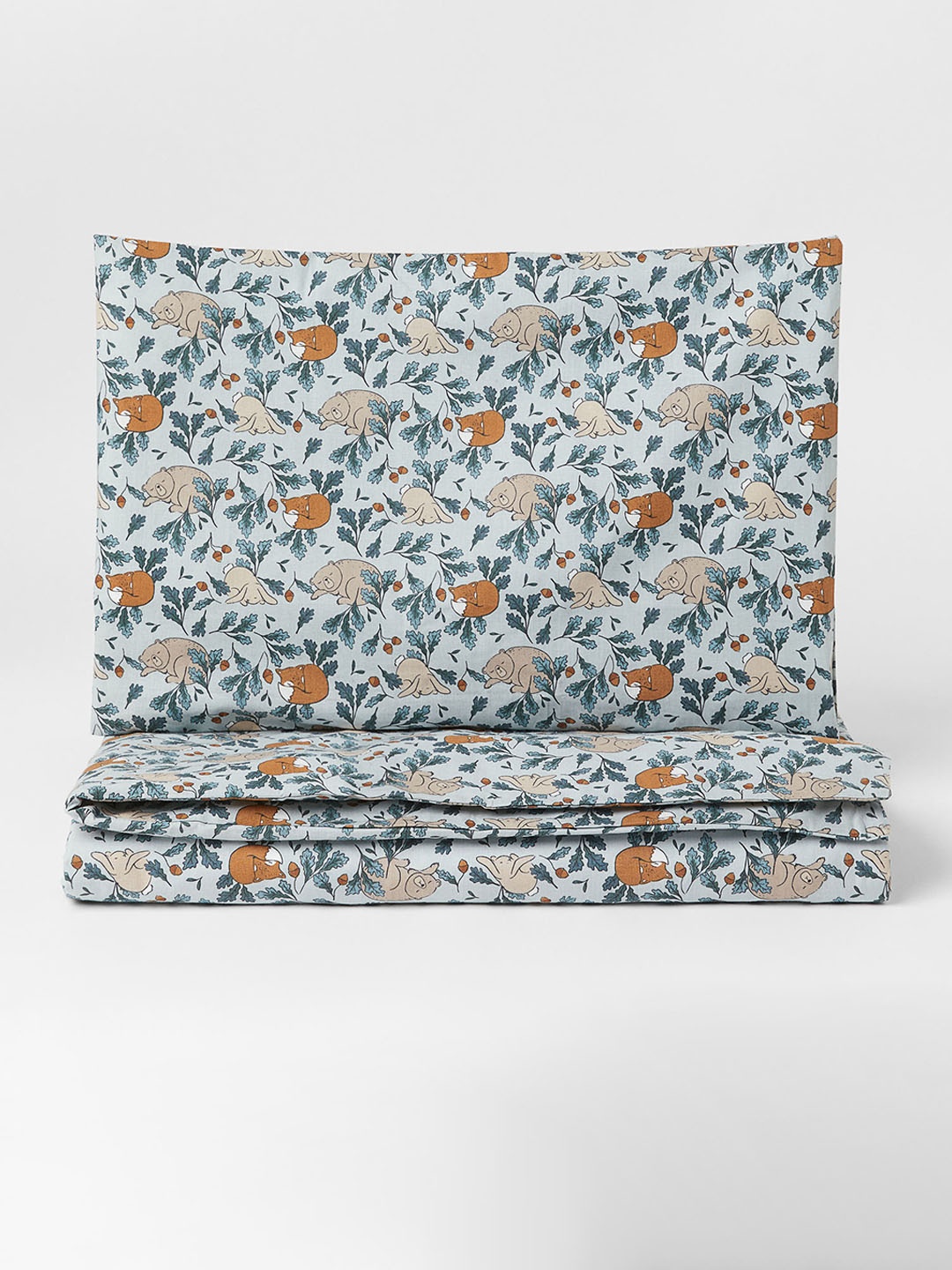 

H&M Girls Turquoise Blue Cot Duvet Cover Set