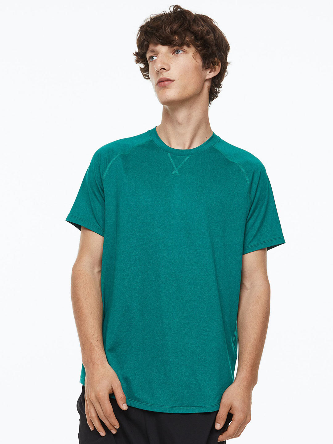 

H&M Men Sports Top in DryMove, Green