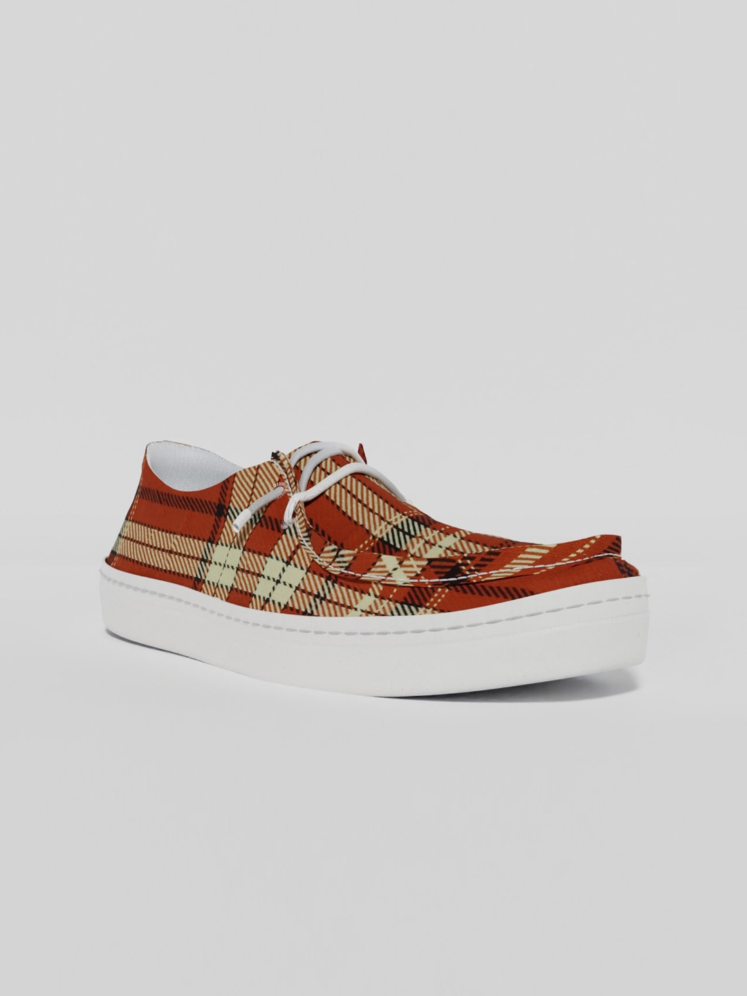 

LOKAIT The Sneakers Company Women Printed Boat Shoes, Rust