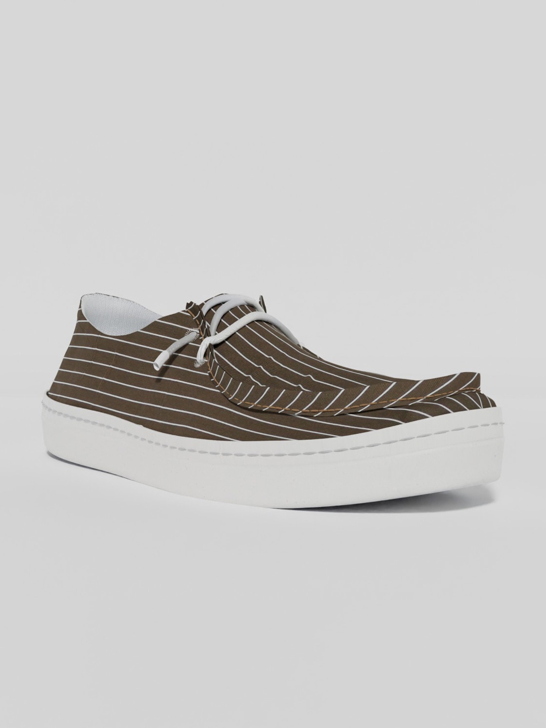 

LOKAIT The Sneakers Company Men Printed Boat Shoes, Brown