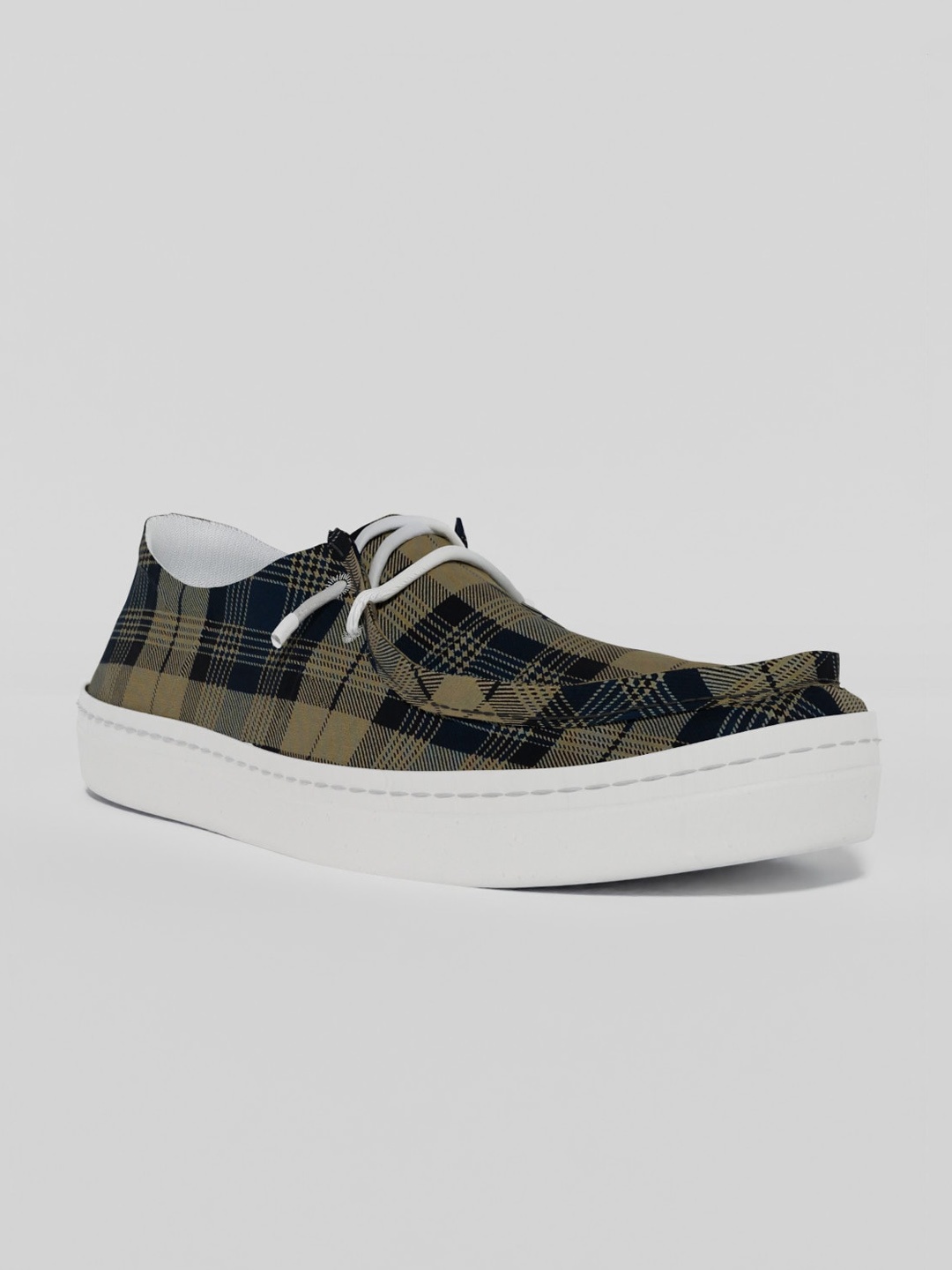 

LOKAIT The Sneakers Company Men Printed Boat Shoes, Brown
