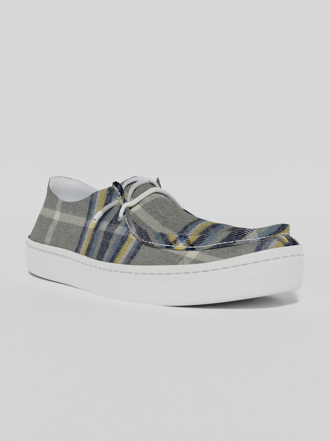 

LOKAIT The Sneakers Company Men Printed Boat Shoes, Grey
