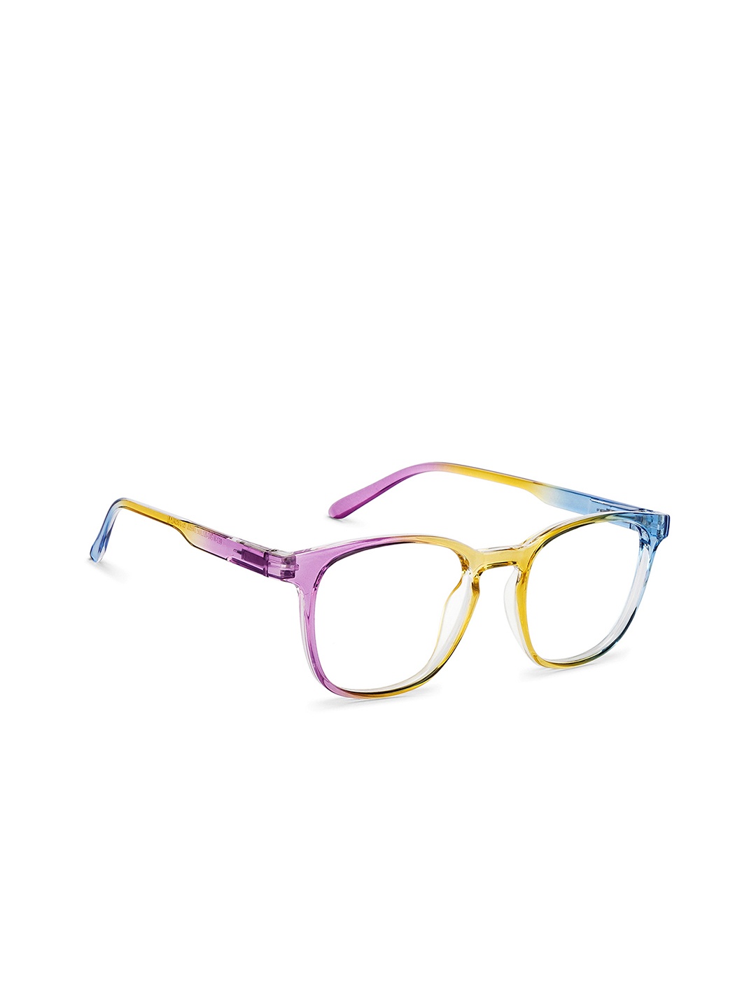 

Lenskart Blu Women Colourblocked Full Rim Wayfarer Frames, Blue