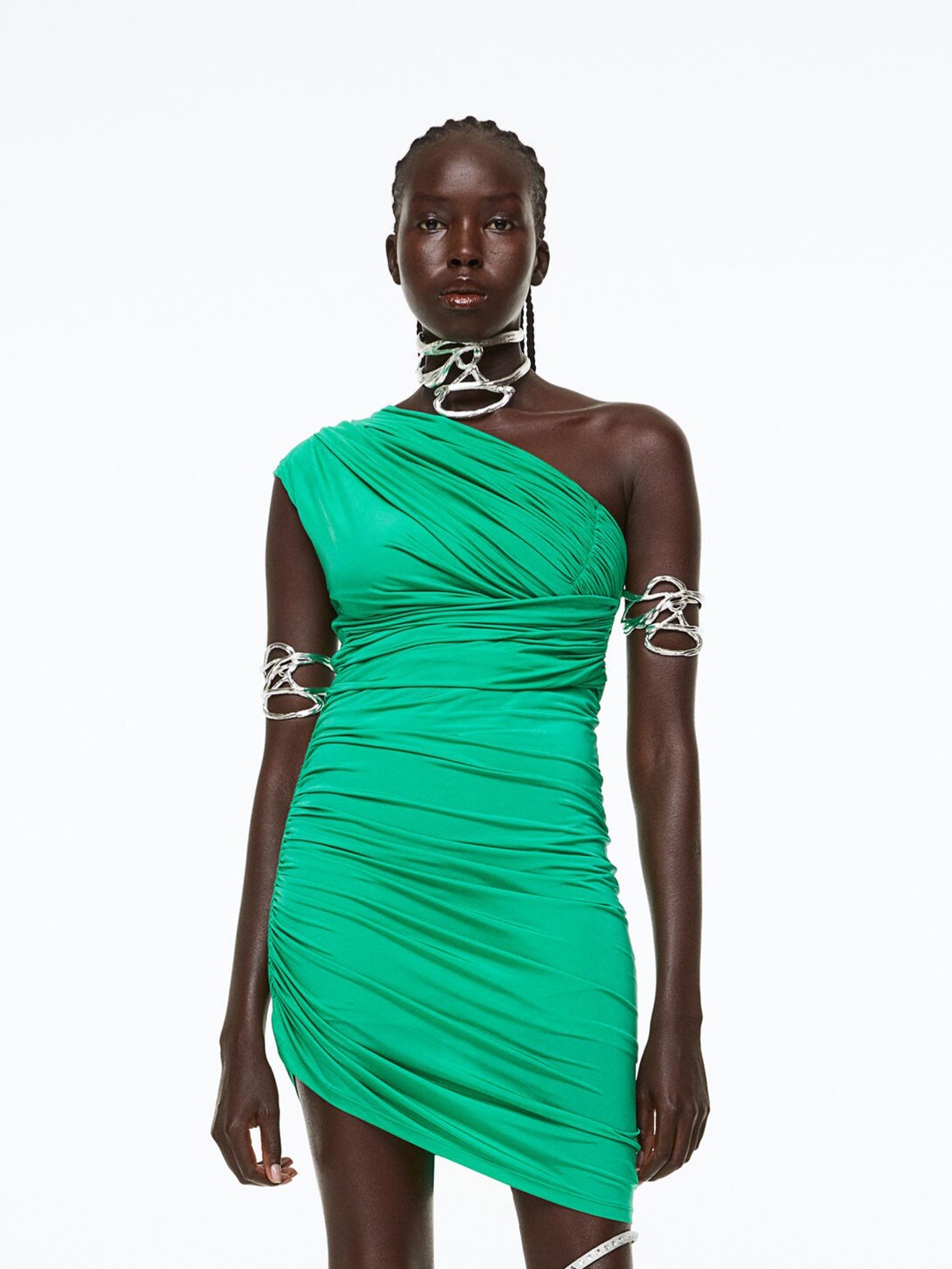 

H&M Draped Dress, Green