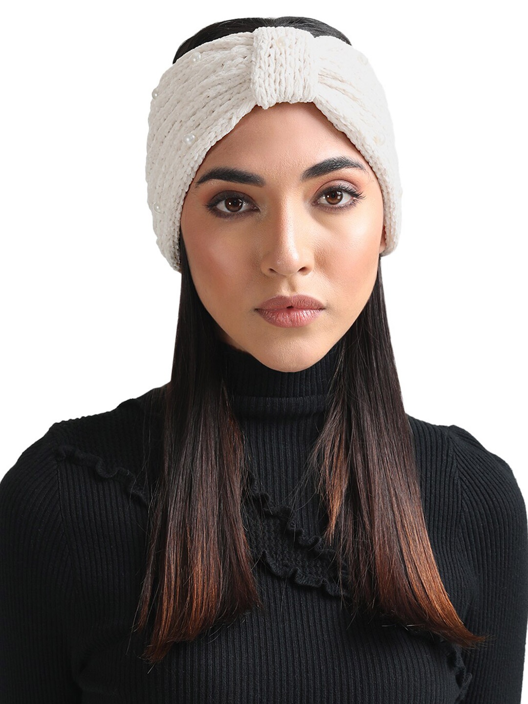 

Kazo Women Bow Embellished Headband, White