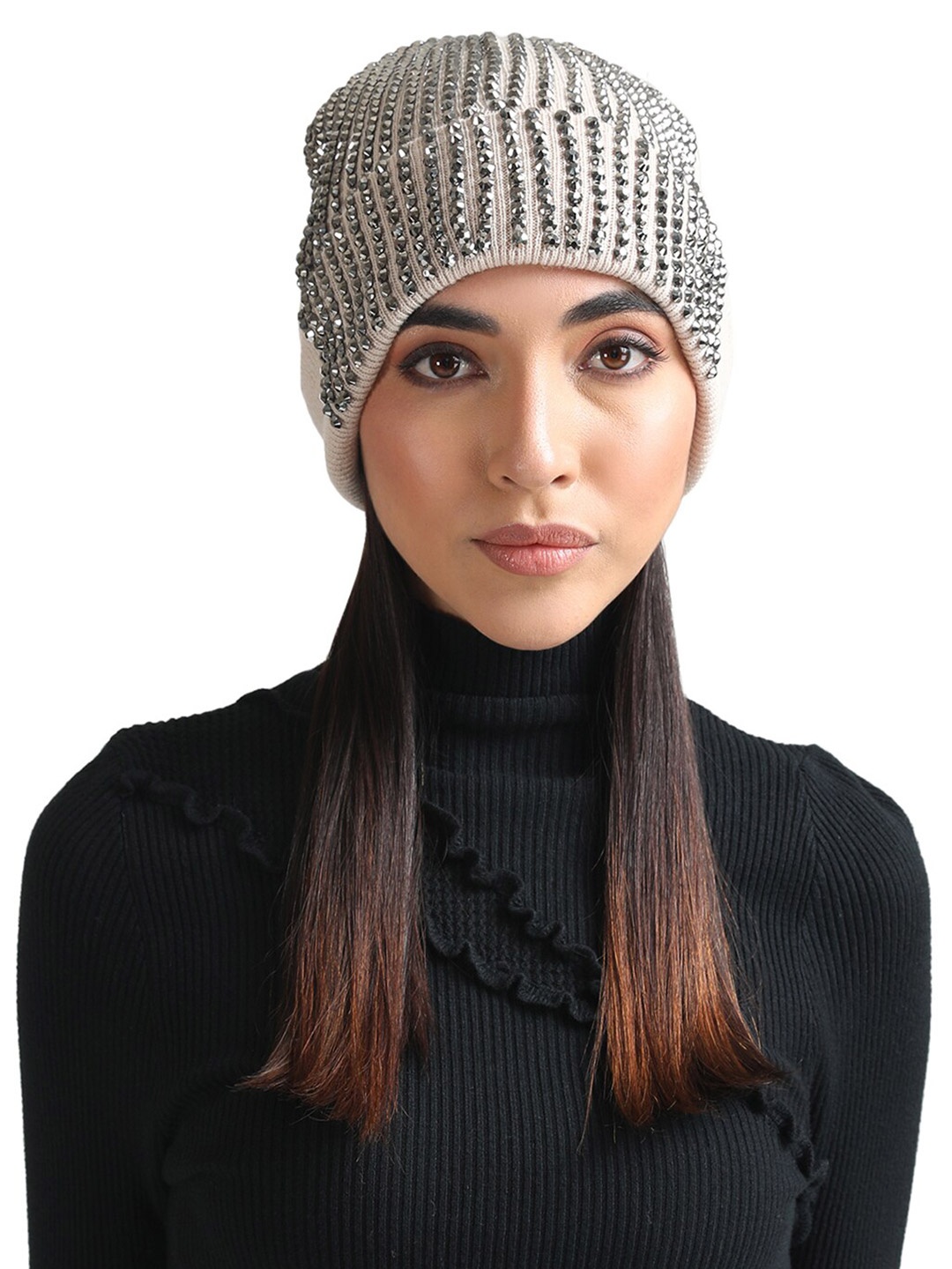 

Kazo Acrylic Beanie, Beige