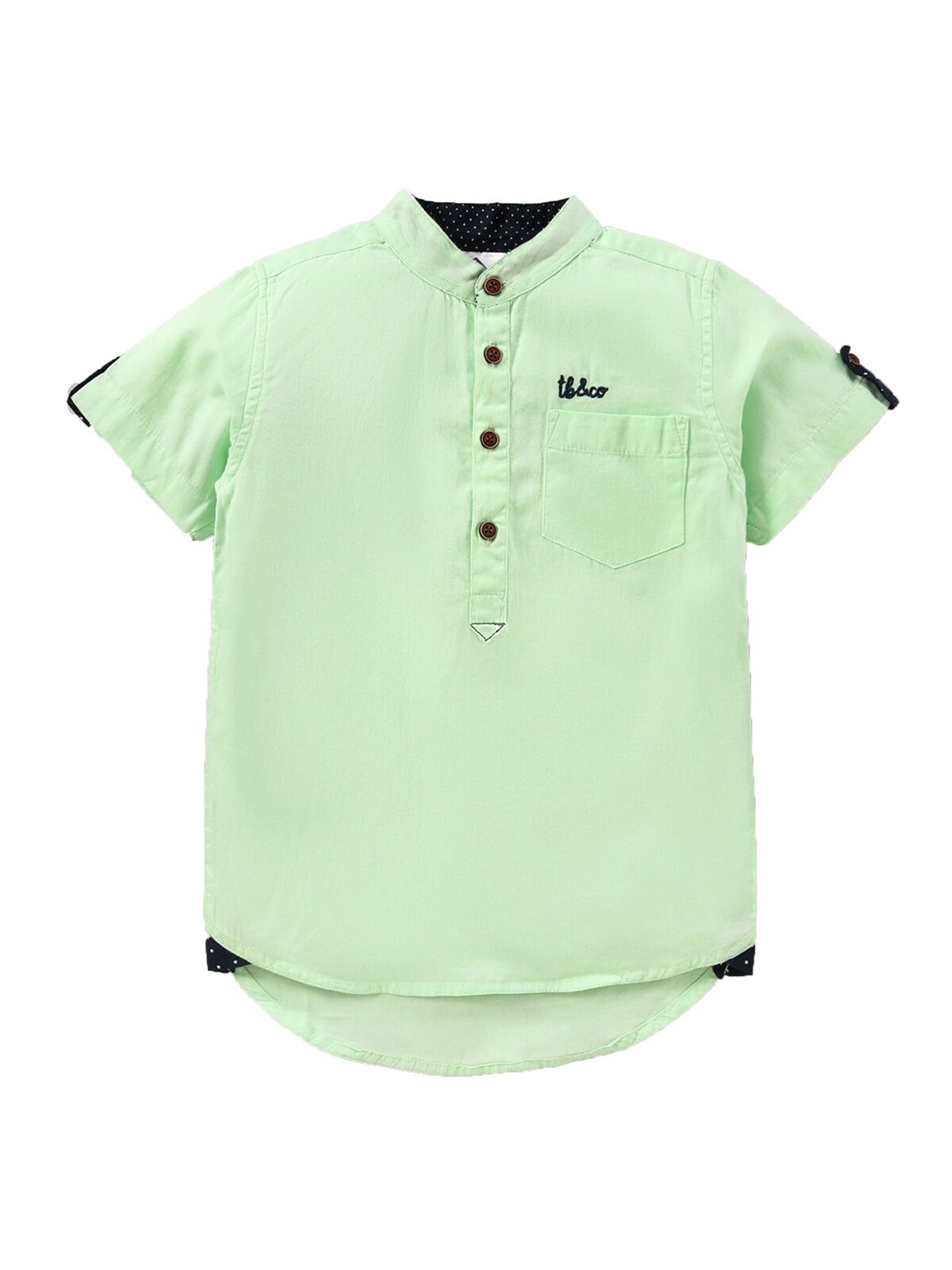

TONYBOY Boys Cotton Classic Casual Shirt, Lime green