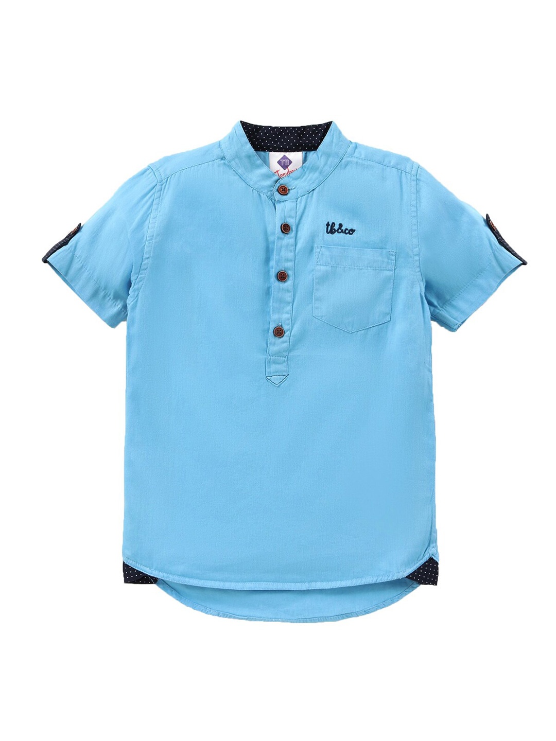 

TONYBOY Boys Classic Cotton Casual Shirt, Blue