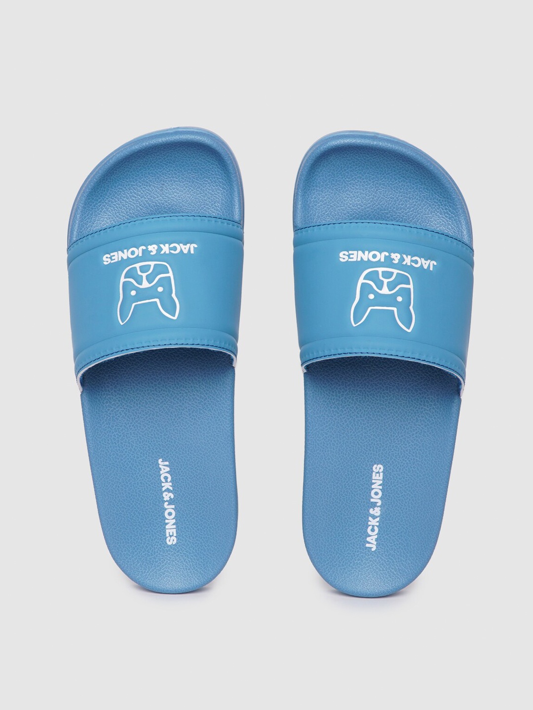 

Jack & Jones Men Printed Sliders, Blue