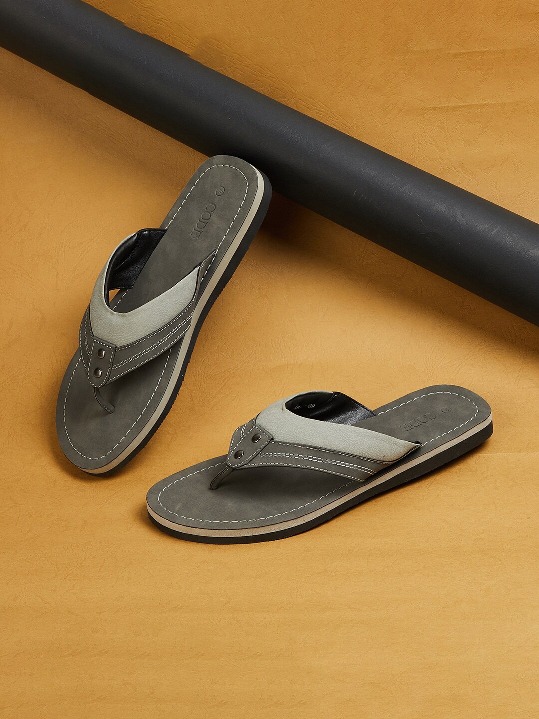 

CODE by Lifestyle Men Thong Flip-Flops, Grey