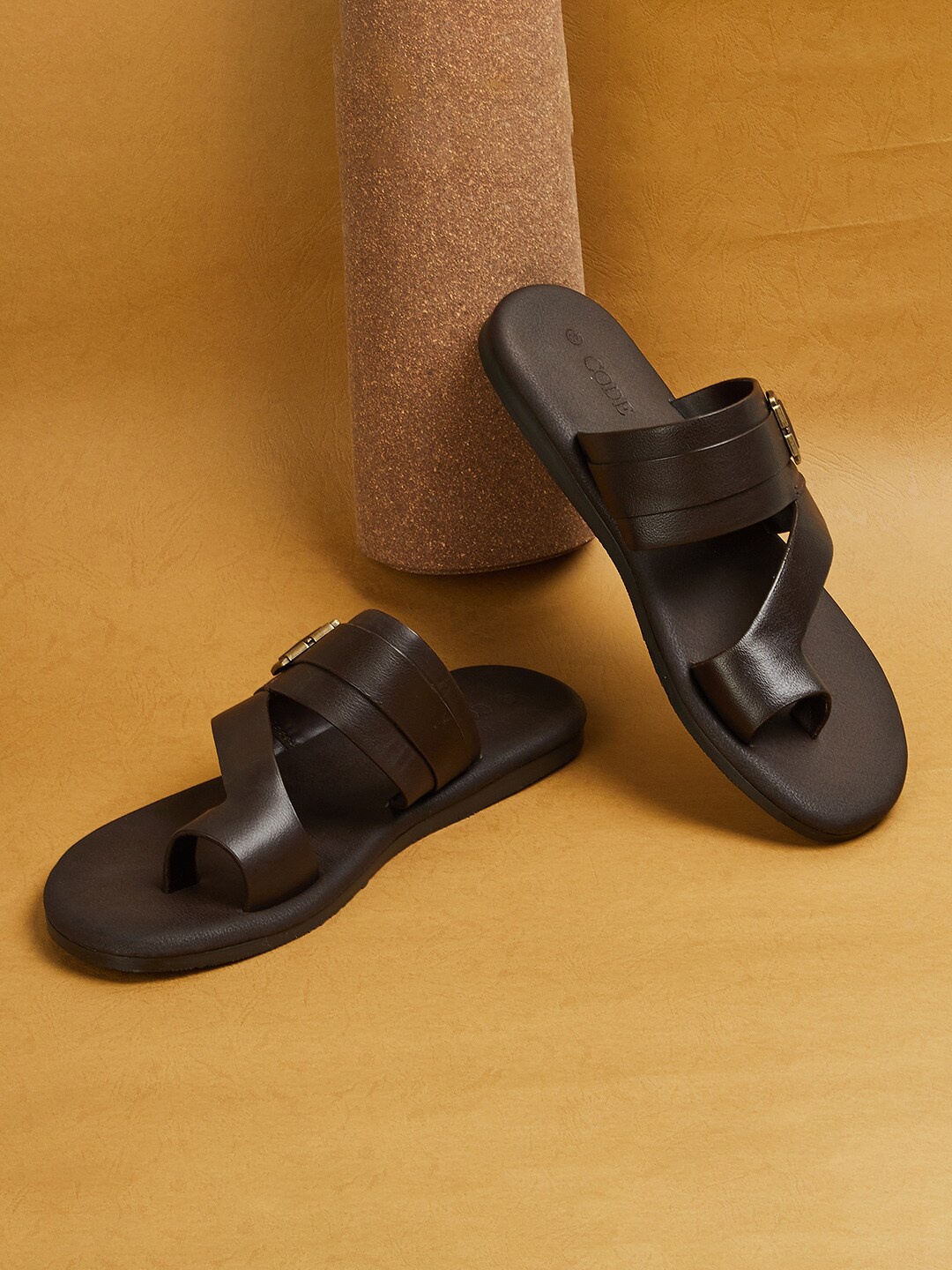 

CODE by Lifestyle Men Ethnic Comfort Sandals, Brown