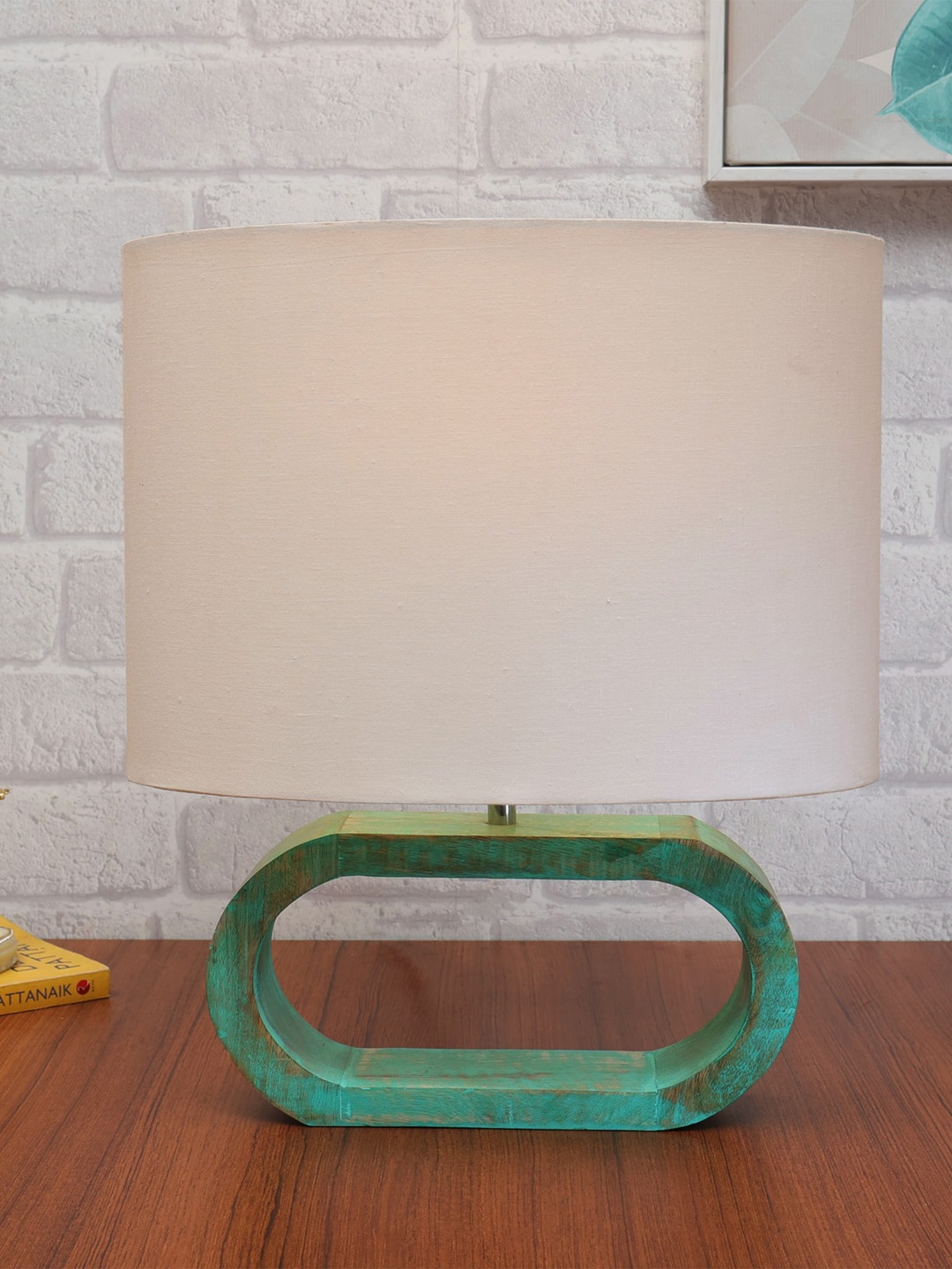 

Homesake White Wooden Table Lamp