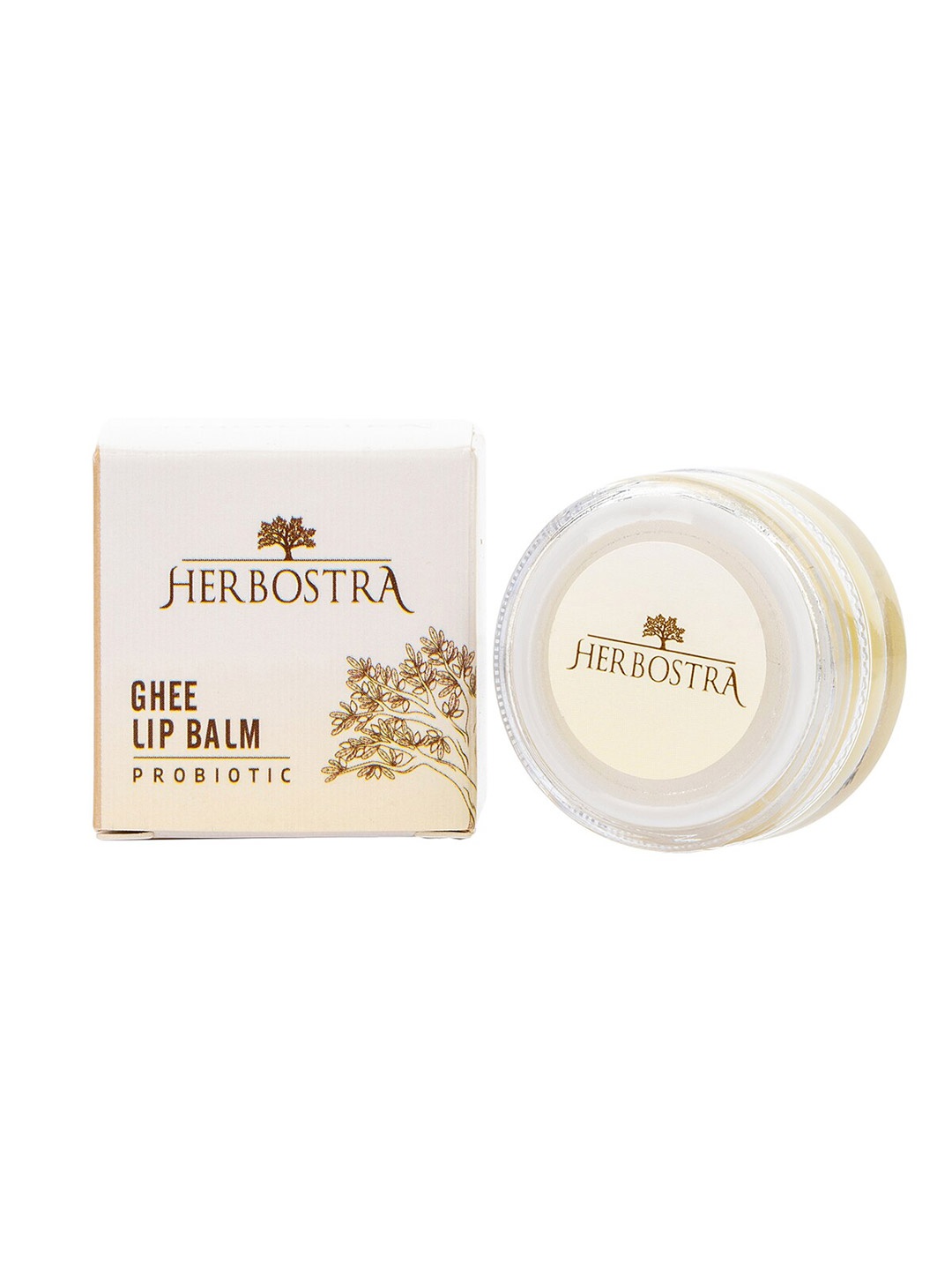 

Herbostra Probiotic Ghee Lip Balm 10 g, Off white