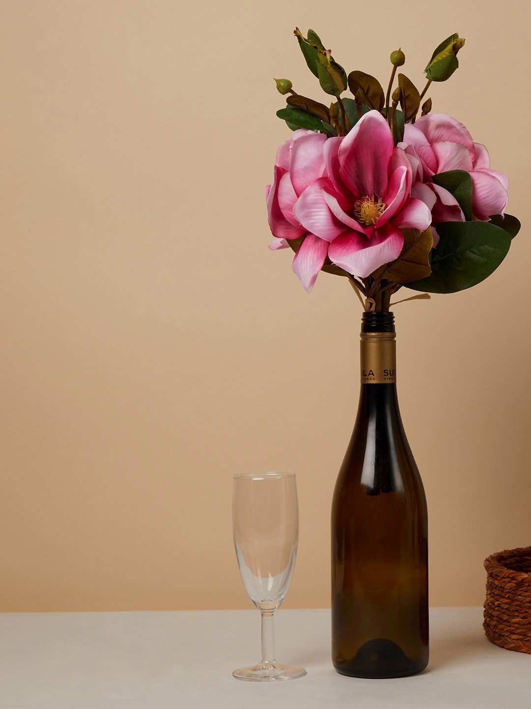 

Bonhomie Pink Magnolia Ombre Artificial Flowers