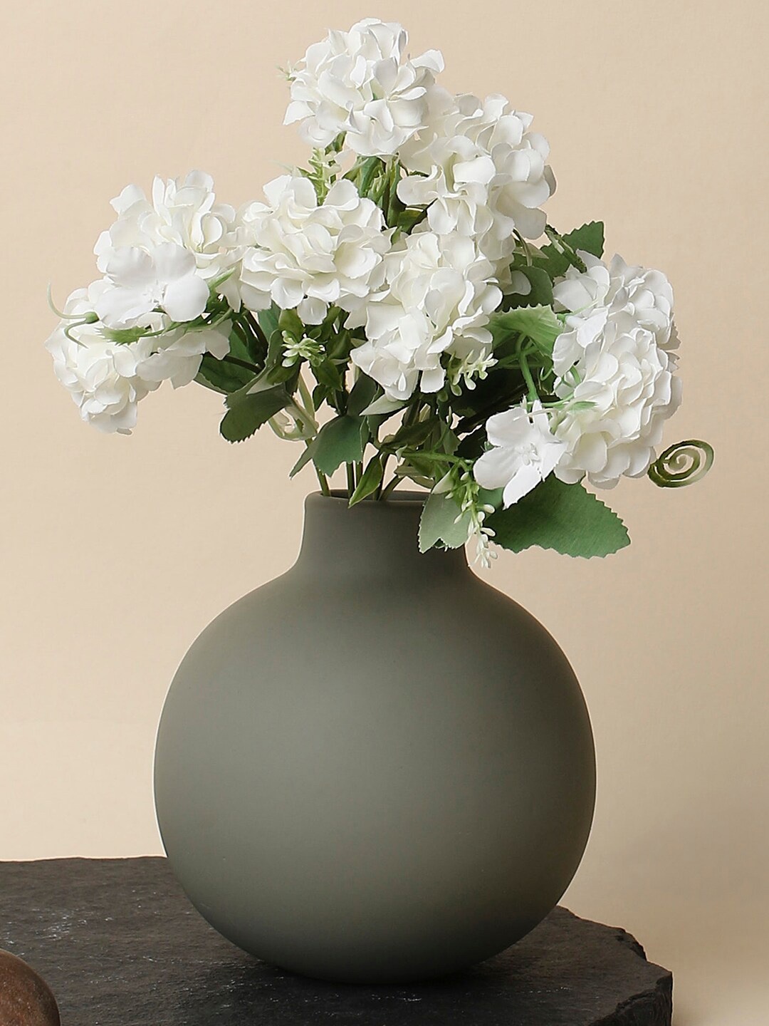 

Bonhomie White Hydrangea Faux Flower