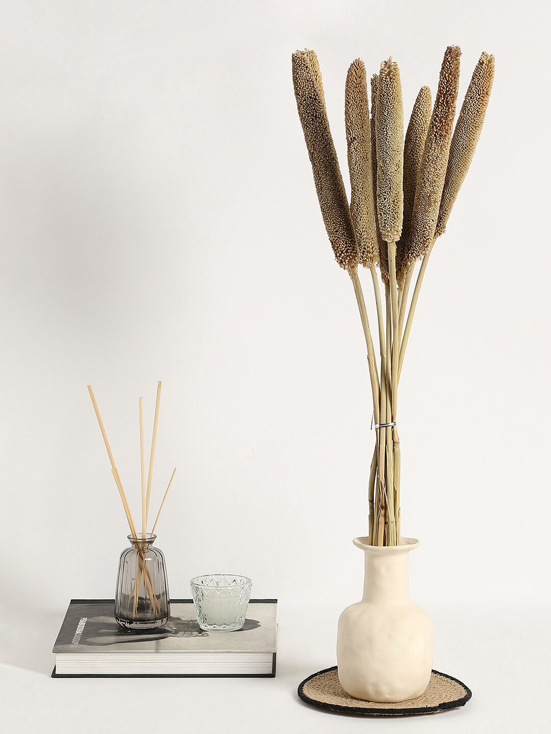 

Bonhomie Beige Dried Babala Grass Artificial Plants