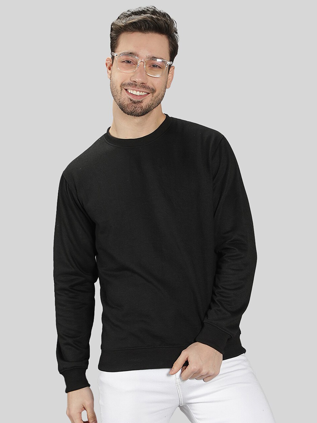 

Mad Over Print Men Printed Sweatshirt, Black