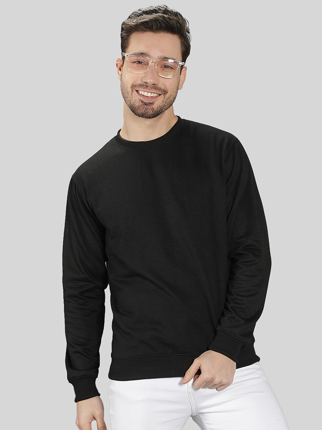 

Mad Over Print Men Printed Sweatshirt, Black