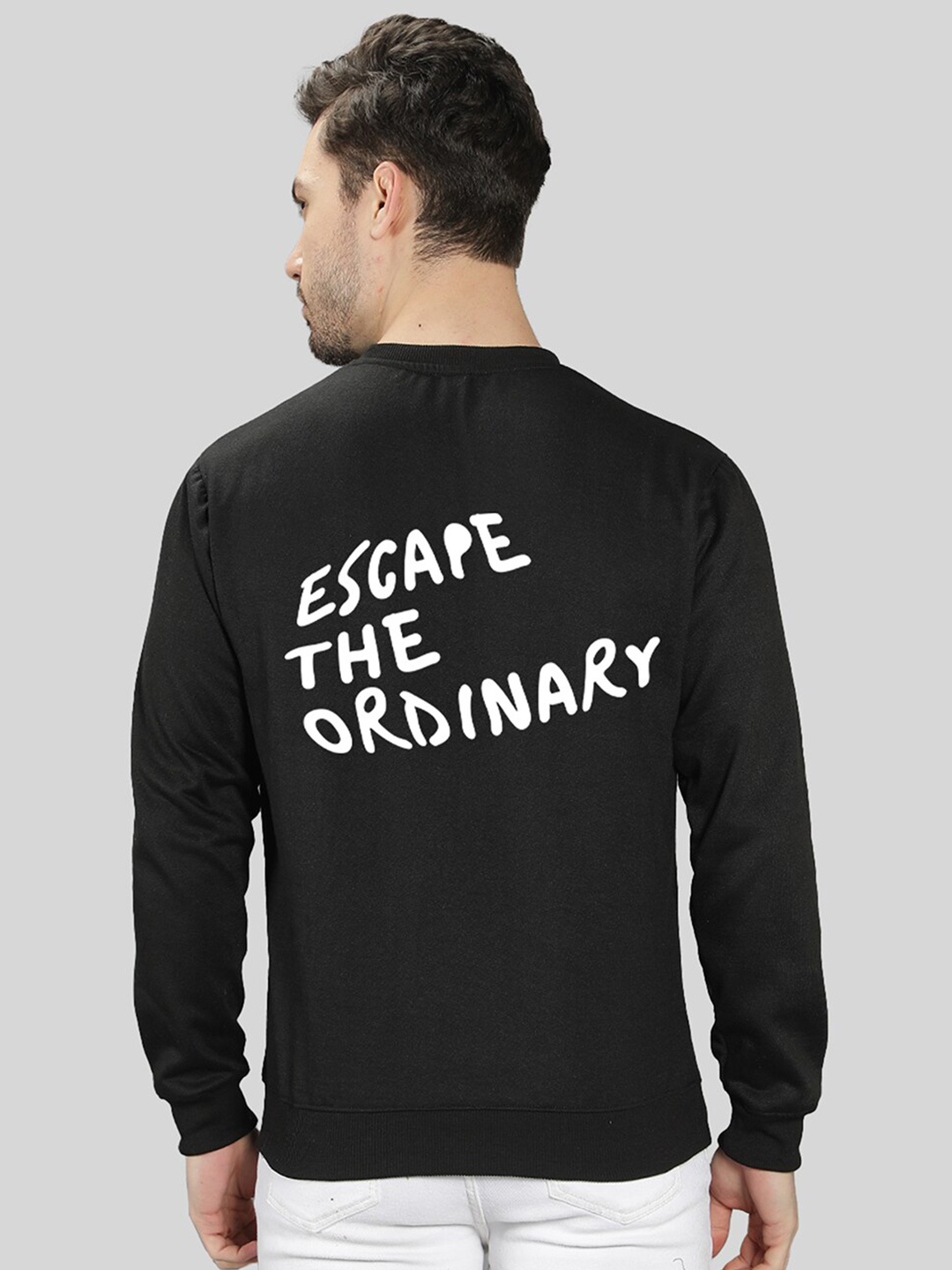 

Mad Over Print Men Printed Sweatshirt, Black