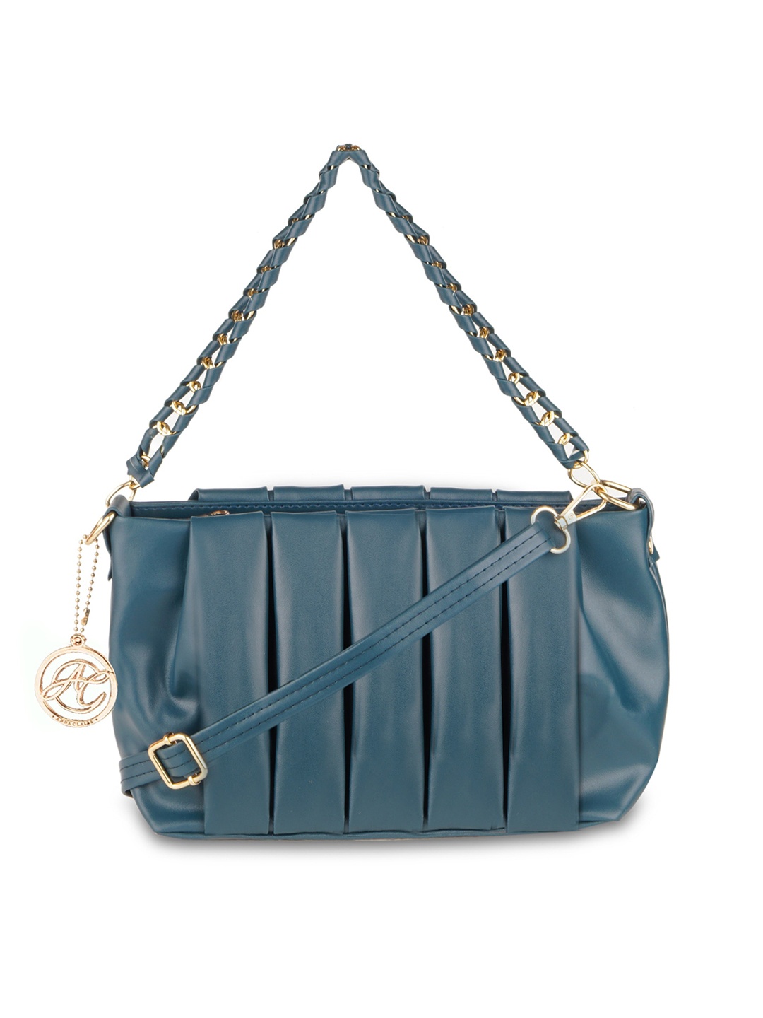 

Anna Claire Structured Sling Bag with Quilted, Teal