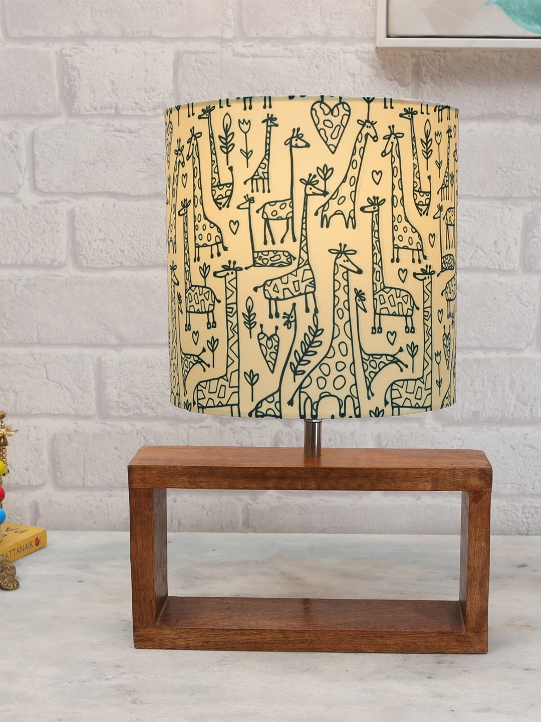 

Homesake Printed Table Lamp, Yellow