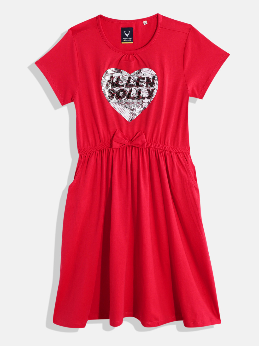 

Allen Solly Junior Girls Embellished Fit & Flare Dresses, Red