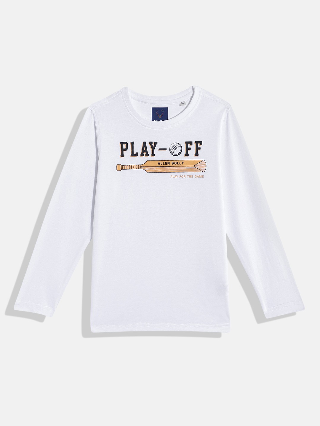 

Allen Solly Junior Boys Brand Logo Printed T-shirt, White
