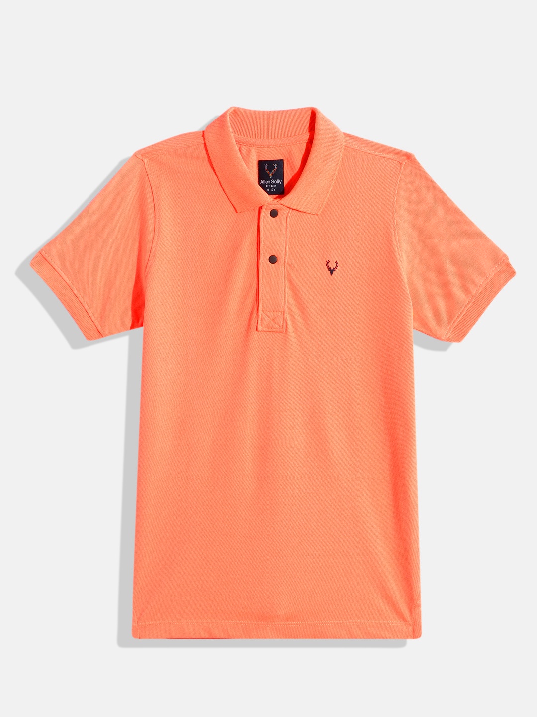 

Allen Solly Junior Boys Solid Polo Collar T-shirt, Orange