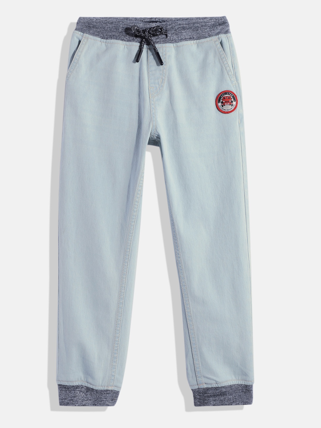 

Allen Solly Junior Boys Slim Fit Heavy Fade Stretchable Jogger Jeans, Blue