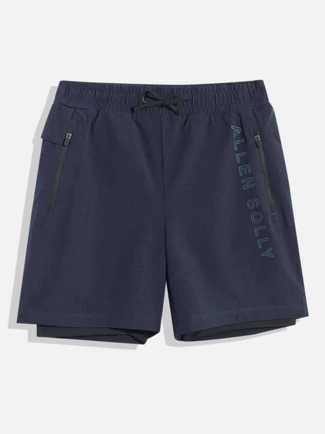 

Allen Solly Junior Boys Running Bermuda Shorts, Navy blue