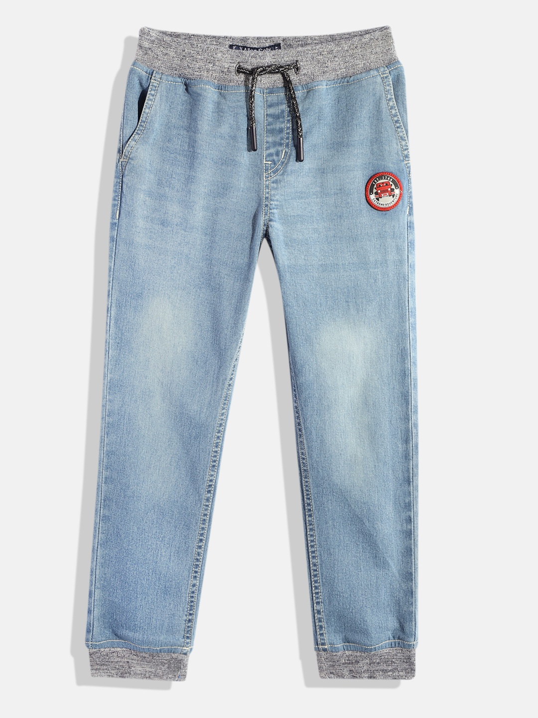 

Allen Solly Junior Boys Slim Fit Light Fade Clean look Jeans, Blue