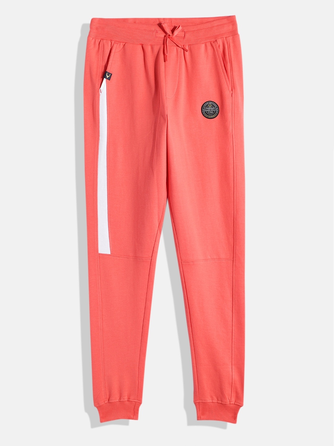 

Allen Solly Junior Boys Solid Pure Cotton Joggers, Coral