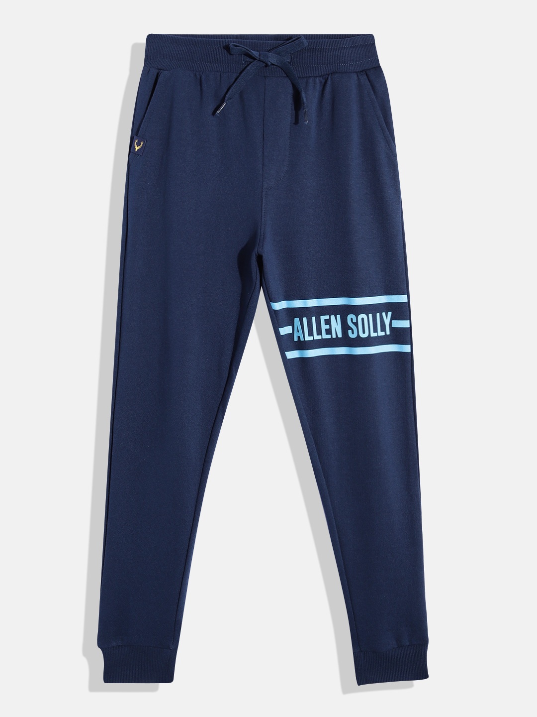 

Allen Solly Junior Boys Brand Logo Printed Detail Joggers, Navy blue
