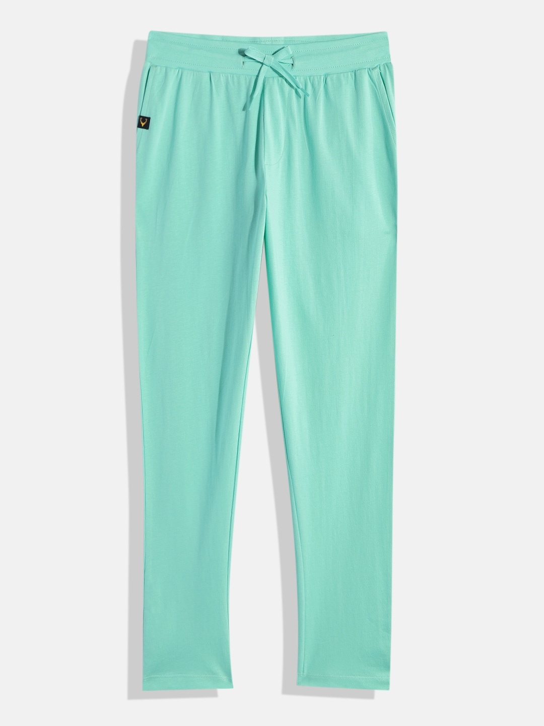 

Allen Solly Junior Boys Solid Pure Cotton Track Pants, Green