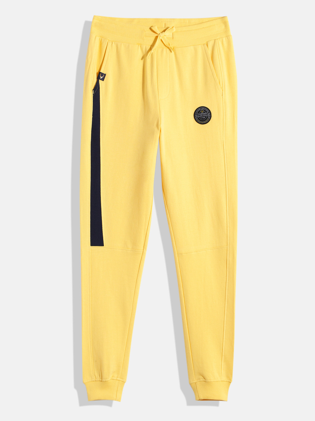 

Allen Solly Junior Boys Solid Pure Cotton Joggers, Yellow