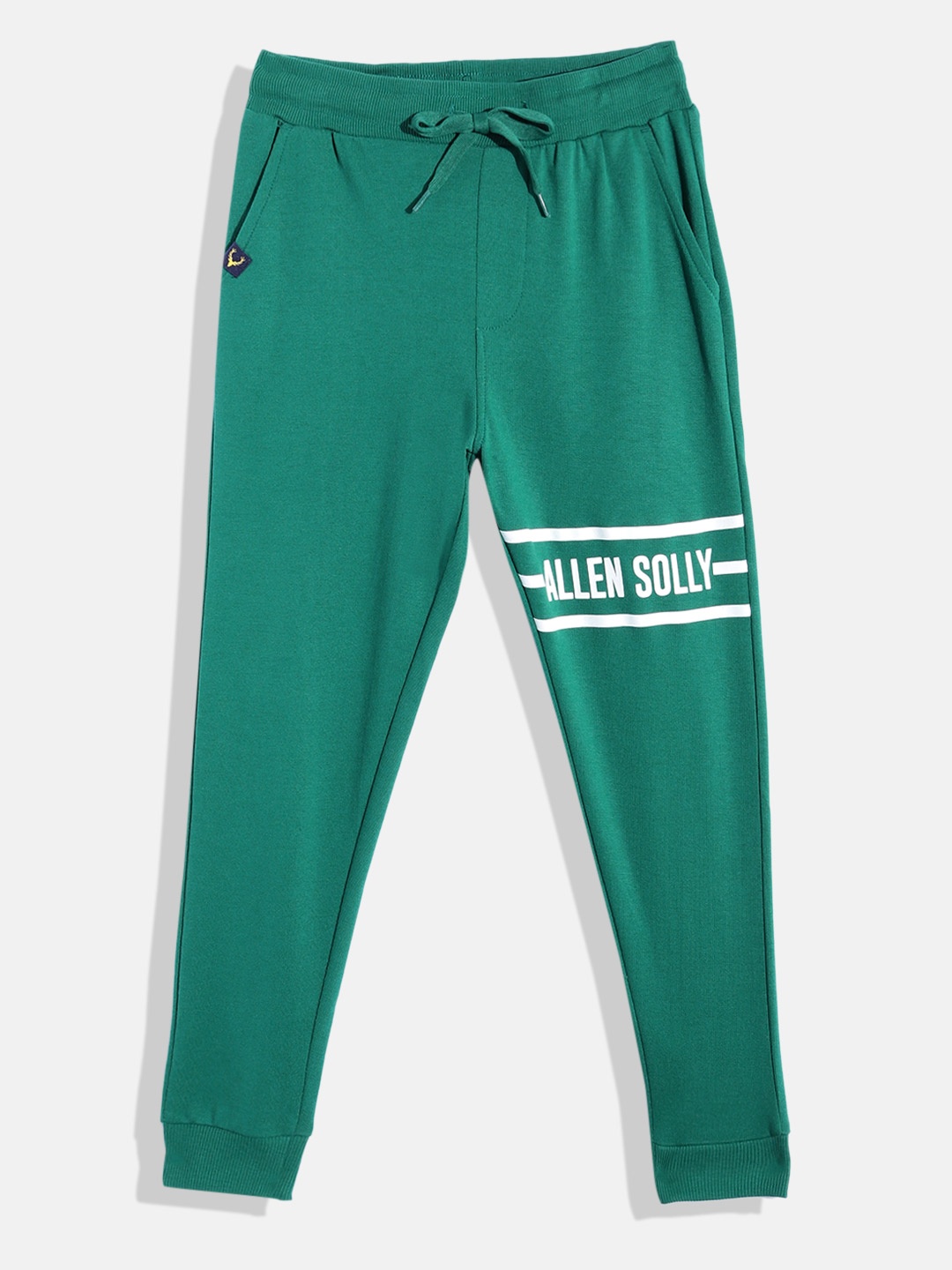 

Allen Solly Junior Boys Brand Logo Printed Detail Joggers, Green